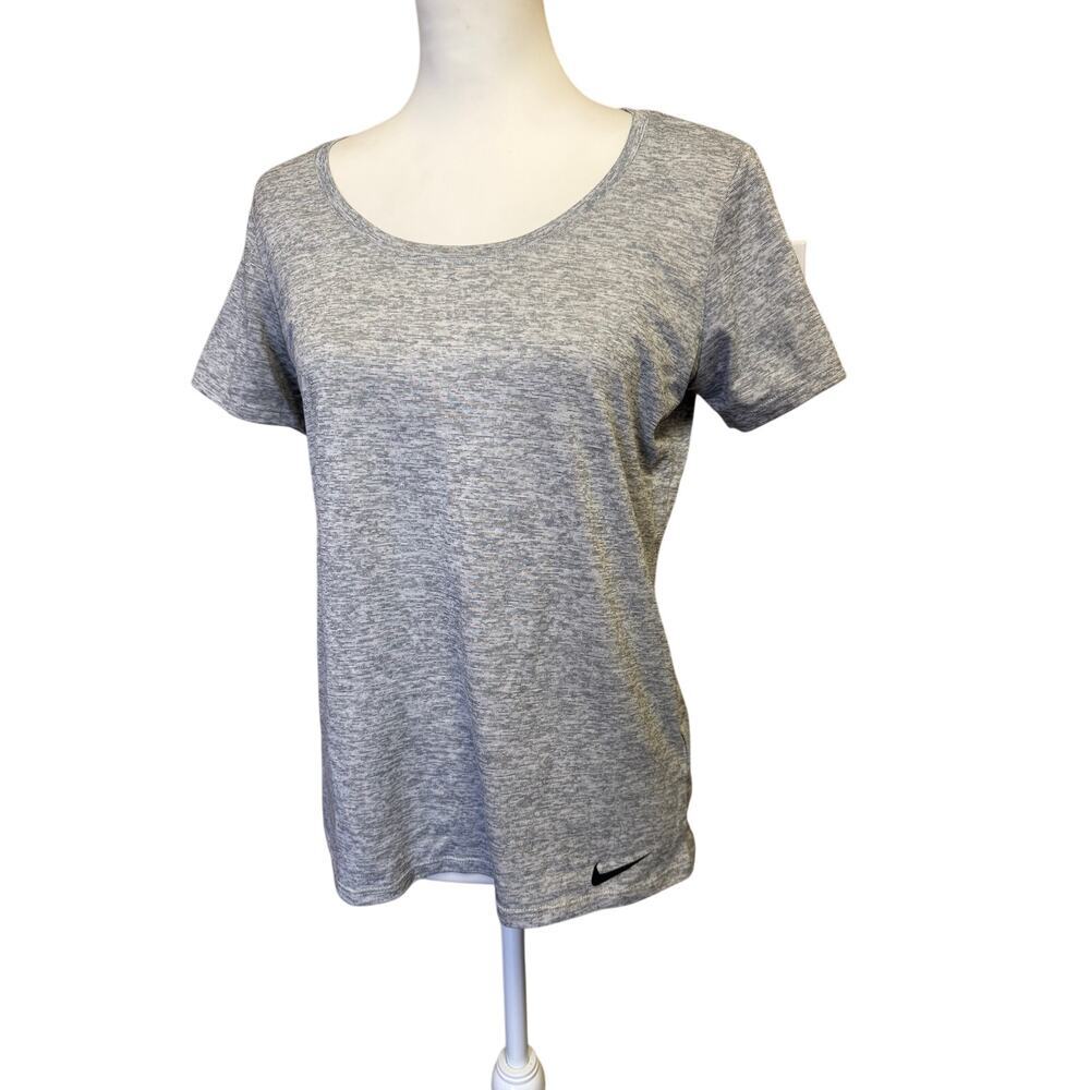 Nike grey dri fit scoop neck t shirt womens medium